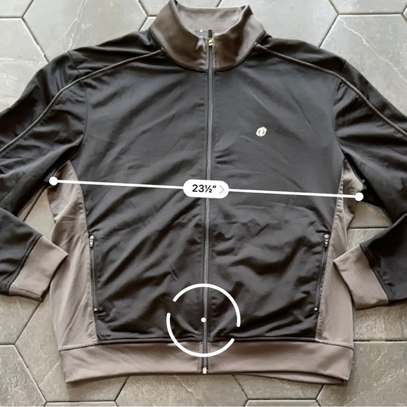 Y2K Men’s SB Tech Gray & Black Zip Up Track Jacket - Picture 4 of 6